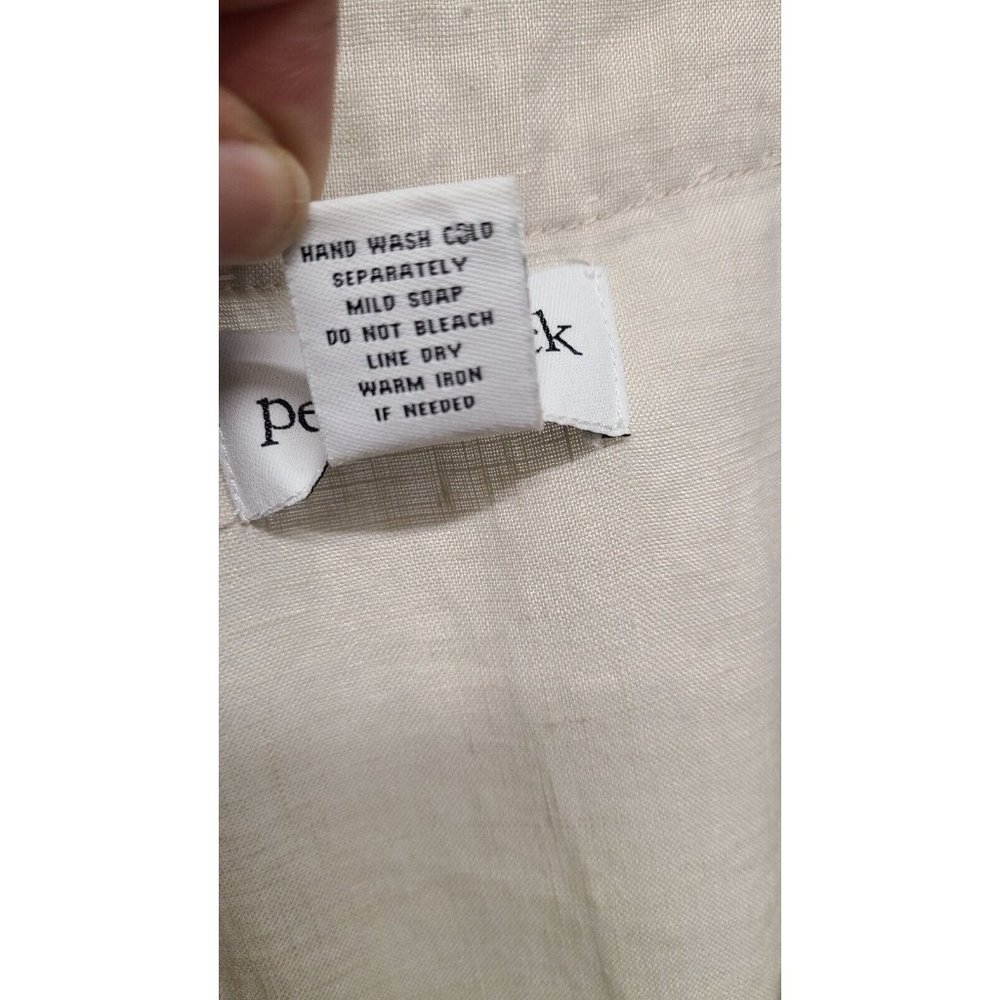 Peck & Peck Linen Tunic Womens Size Medium Sleeveless Embroidered Top - Picture 8 of 8